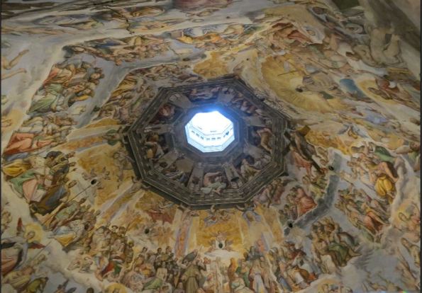 Last Judgement painting on top of the Dome