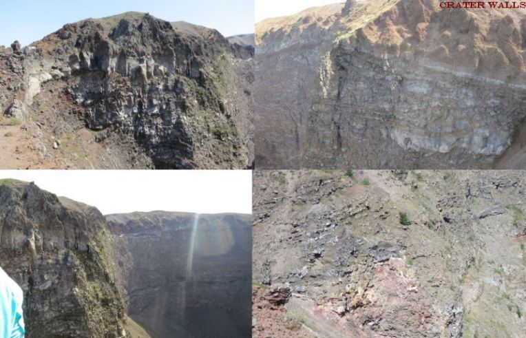 Crater walls