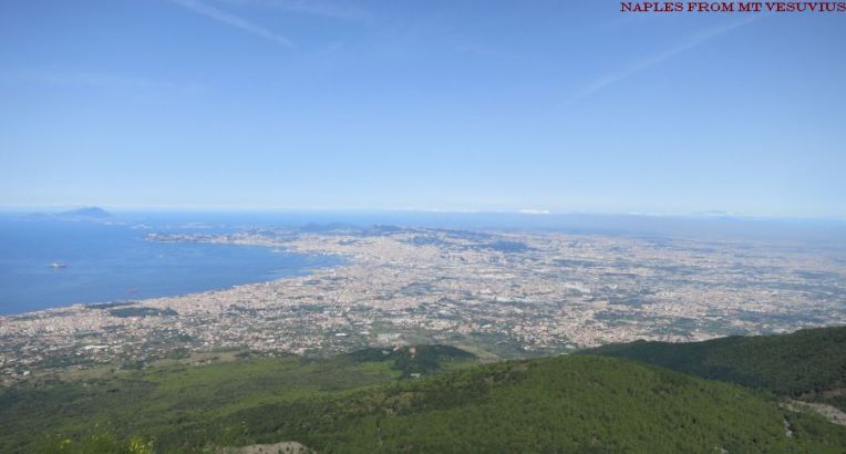 Naples from Mt Vesuvius