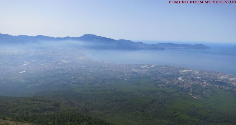 Pompeii from Mt Vesuvius