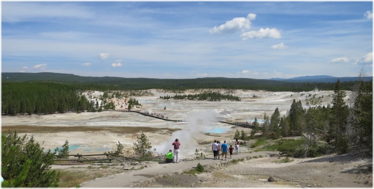 Porcelain Basin overlook - Norris Geyser Basin
