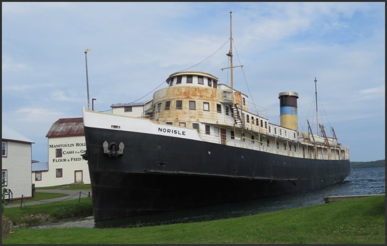 SS Norisle allen into a state of disrepair Assiginack Museum Complex