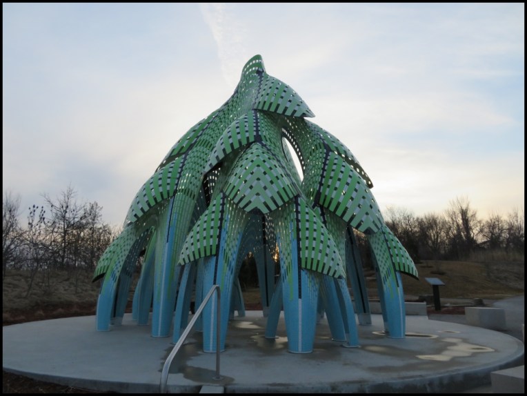 Pine Sanctuary - contemplative art at the entrance of Riverwood Conservancy