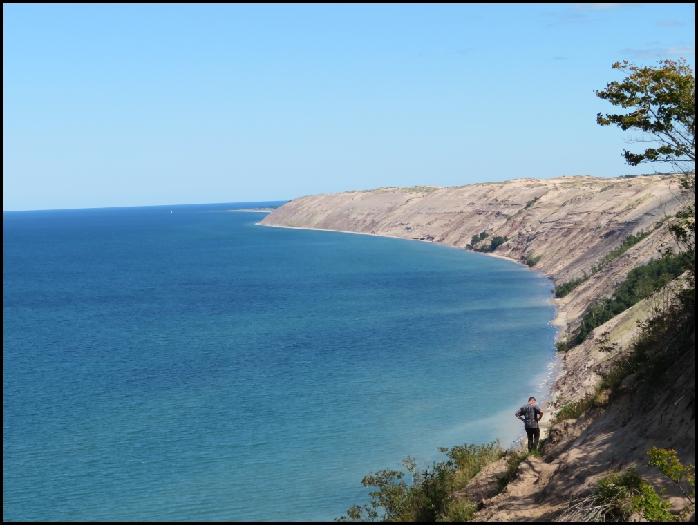 Grand Sable Dunes view from the Log Slide overlook