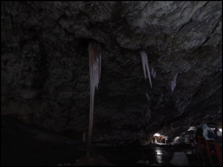 Scarisoara Ice Cave - stalactites and stalagmites