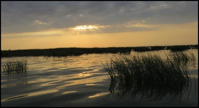 Sulina sunset on Musura Bay