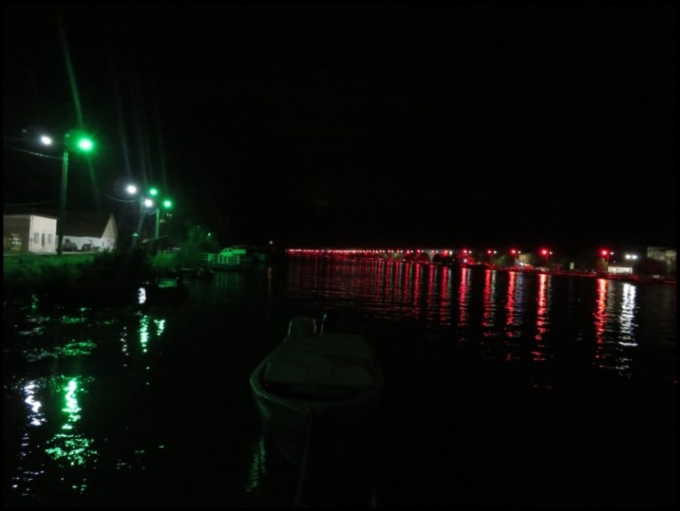 Sulina's lights at night