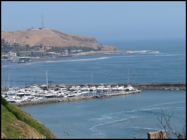 Barranco - a view of the ocean from the top of the cliff