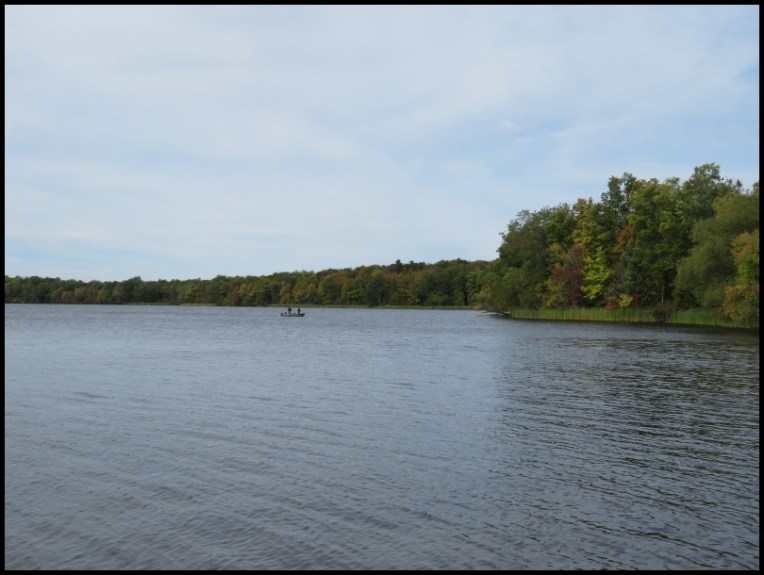 People fishing on Pigeon Lake