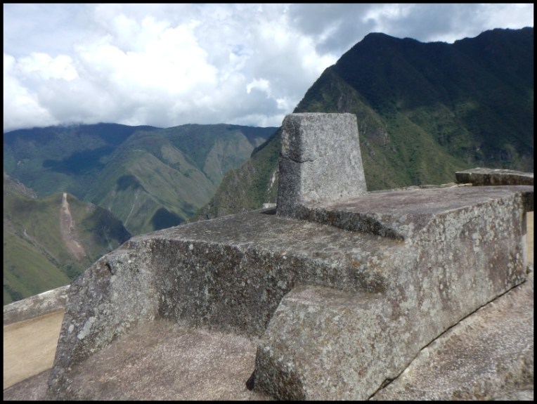 Machu Picchu - Intihuatana - a ritual stone associated with the astronomic clock