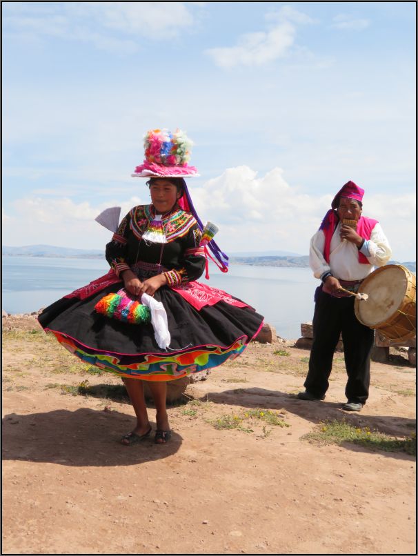 Taquile Island - native music and dance