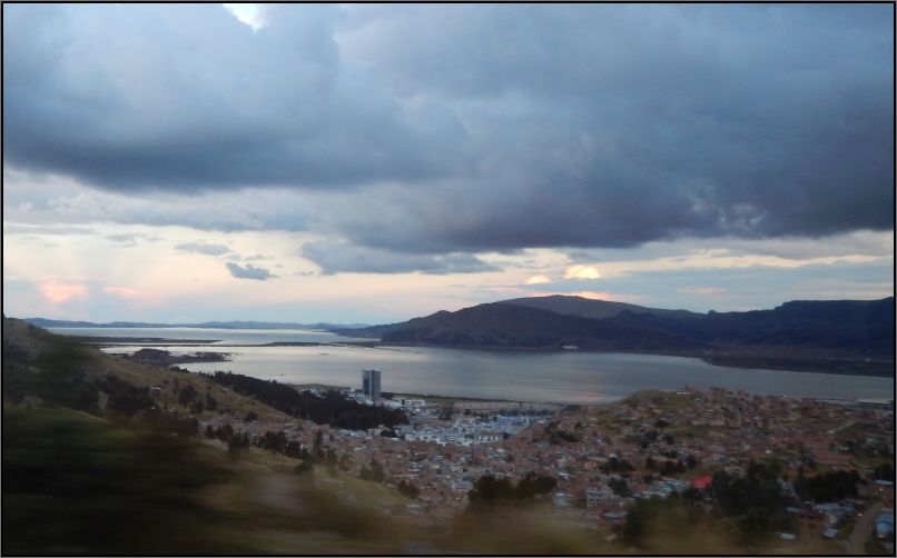Titicaca lake, view from Puno