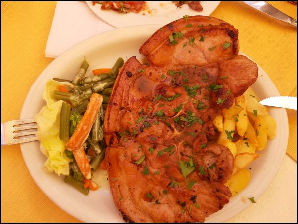 Pork steak Plaza Yanahuara, Arequipa