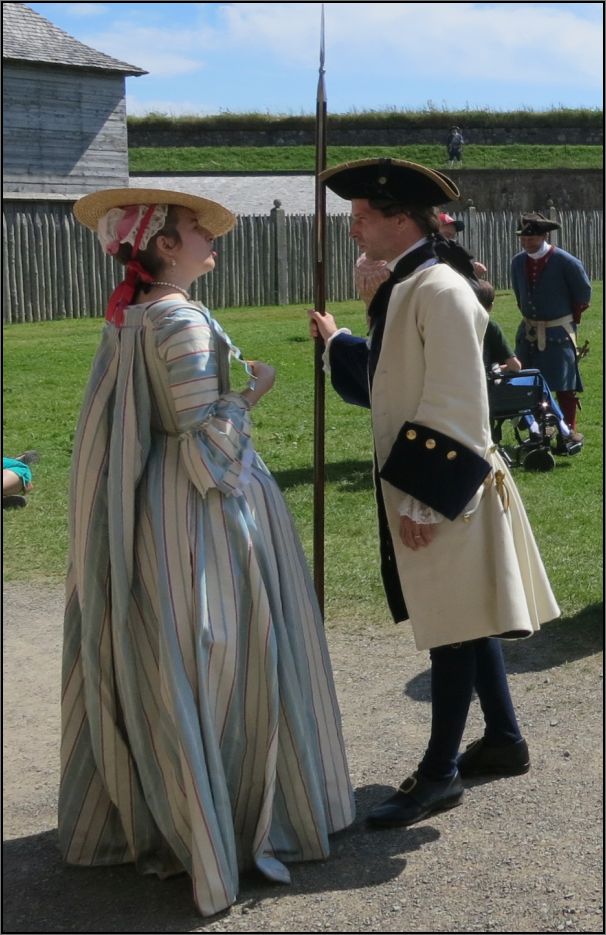 Louisbourg fortress - the lord and the lady of the fortress