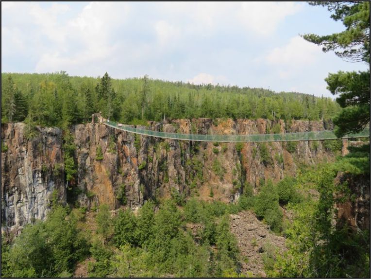 Eagle canyon suspension bridge 600 ft