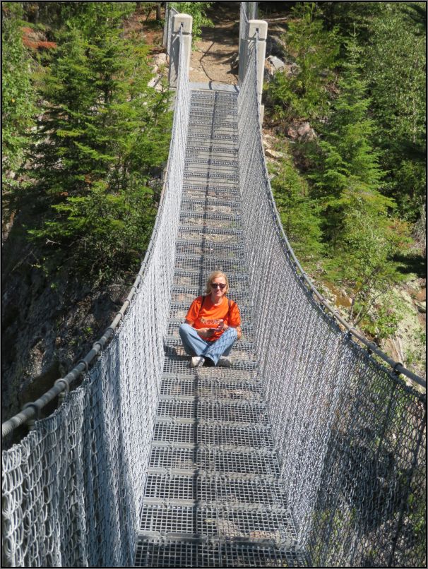 White River suspension bridge