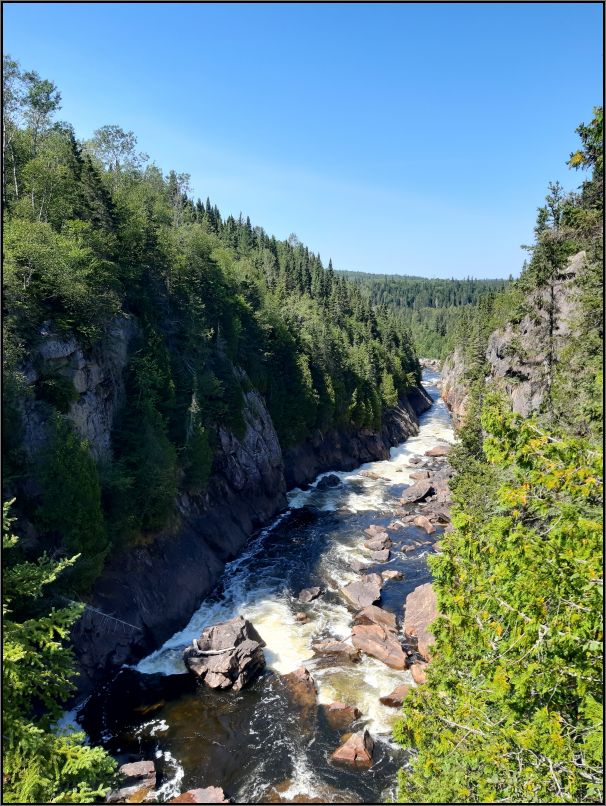 White River - view from the suspension bridge
