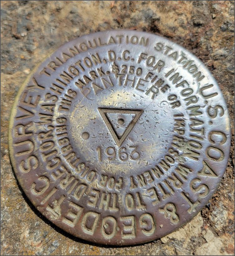 Panther mountain trailhead marker