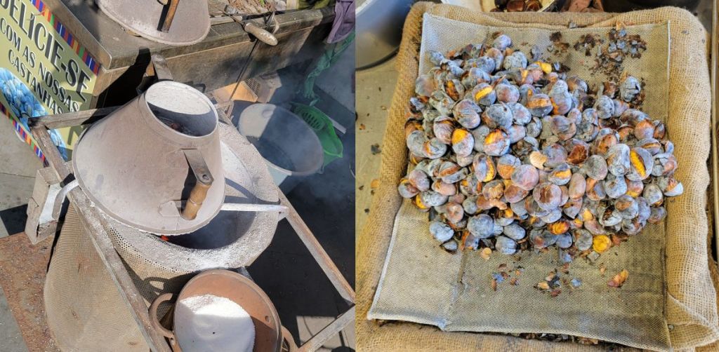 Castanhas assadas (roasted chestnuts)