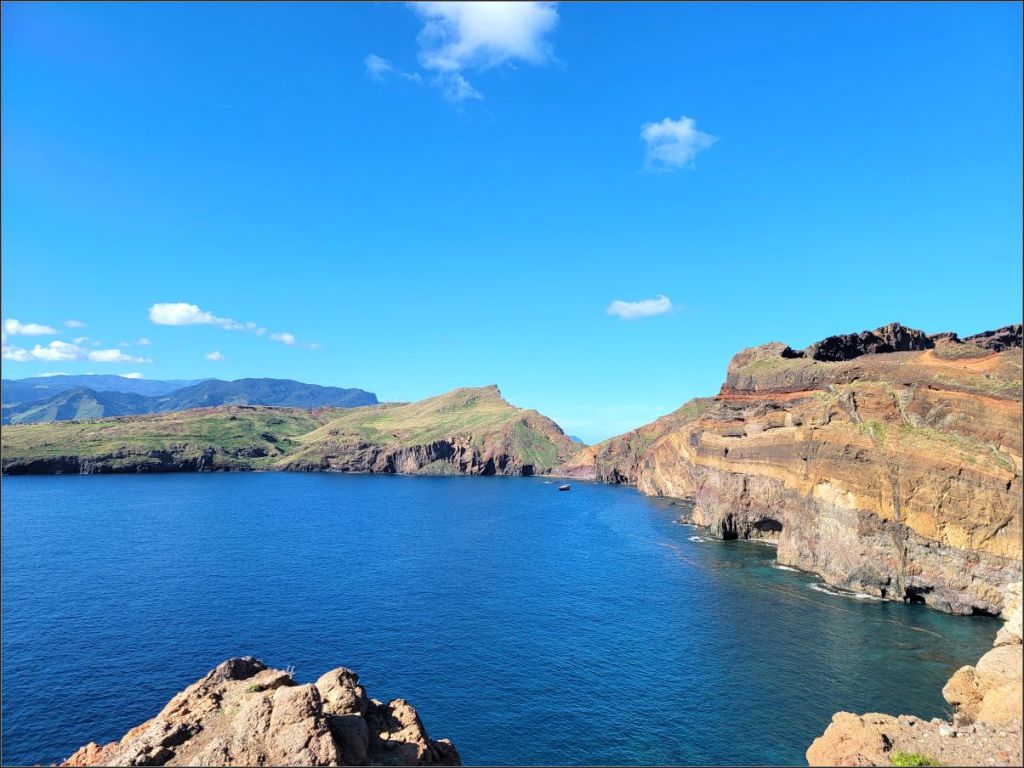 The southern cliffs of Ponta de São Lourenço peninsula