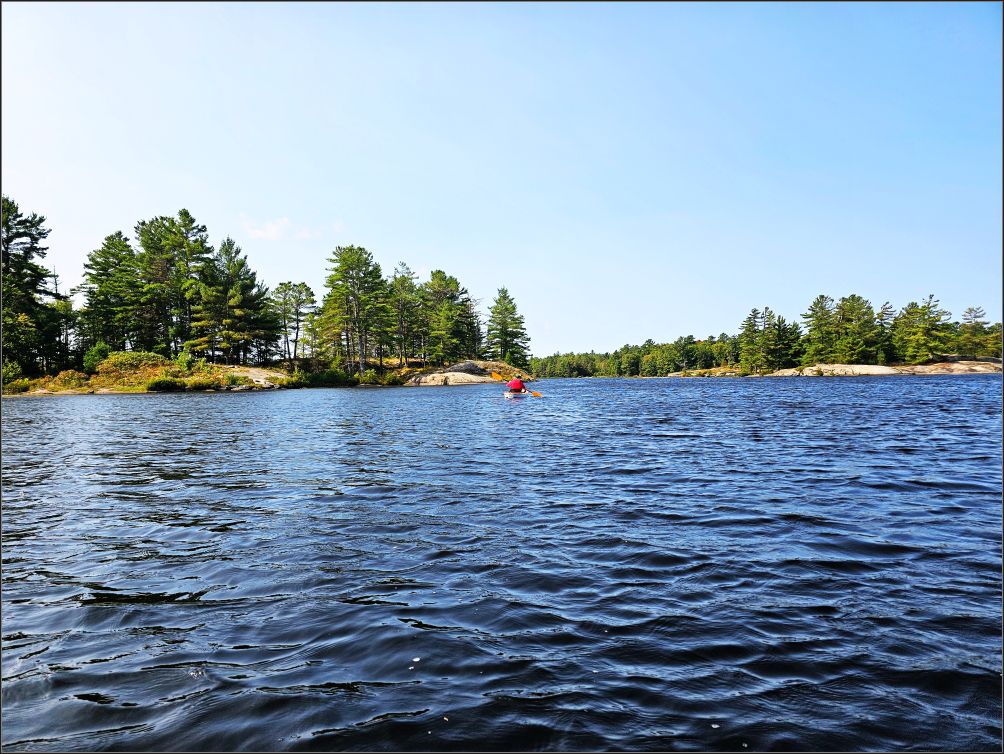 Paddling the waters, Grundy lake pp