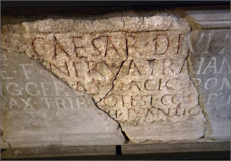 Emperor Caesar Nerva Traianus Augustus stone inscription