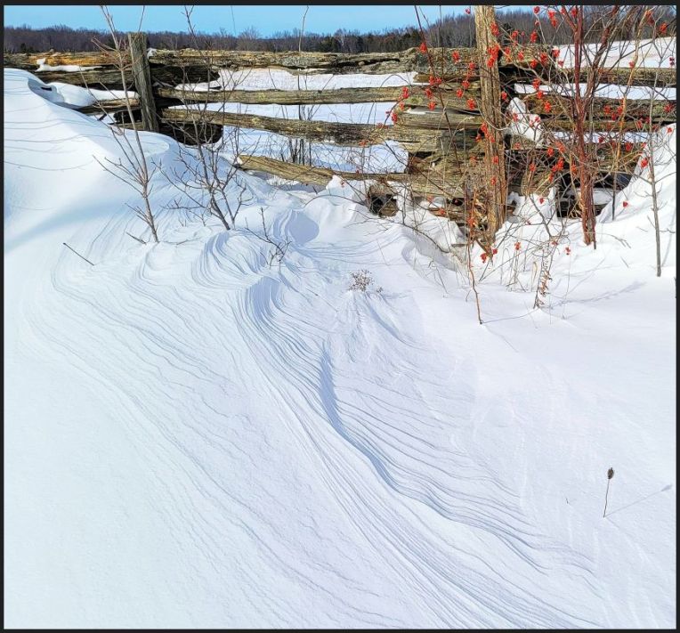 Snow dunes